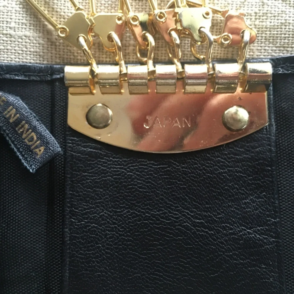 Vintage Leather Key Hold - ECHT PRYM Snap - Black